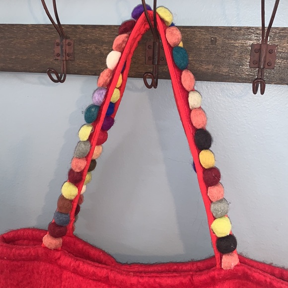 Rising tide Shrunk wool large tote bag - Picture 4 of 10